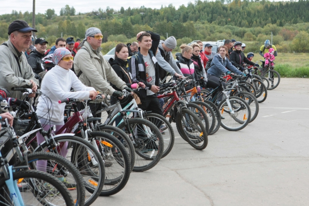 Более 100 участников собрал велопробег, организованный активистами ООО «Газпром трансгаз Ухта»