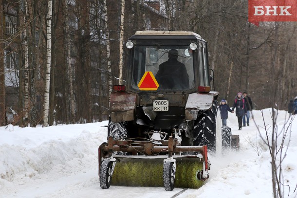 С улиц Сыктывкара вновь убрано почти 3,5 тысячи кубометров снега