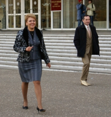 На звуки музыки из госсовета вышла Марина Истиховская