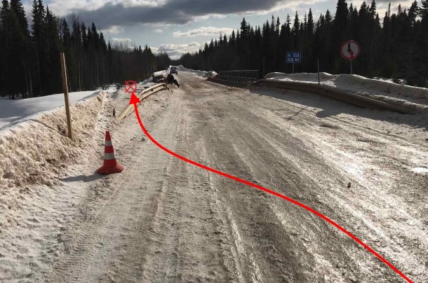 В Удорском районе в реку упала иномарка