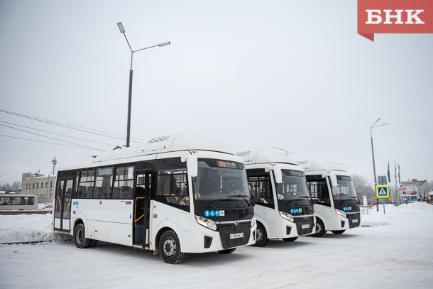 В Сыктывкаре на маршрут №174 вышли три новых автобуса « БНК