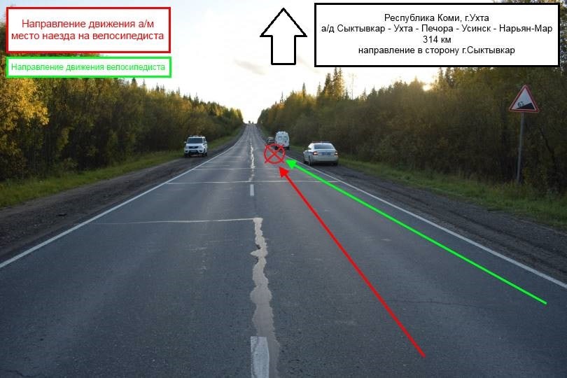 
Под Ухтой сбили велосипедиста