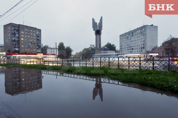 В Коми пасмурно и дождливо