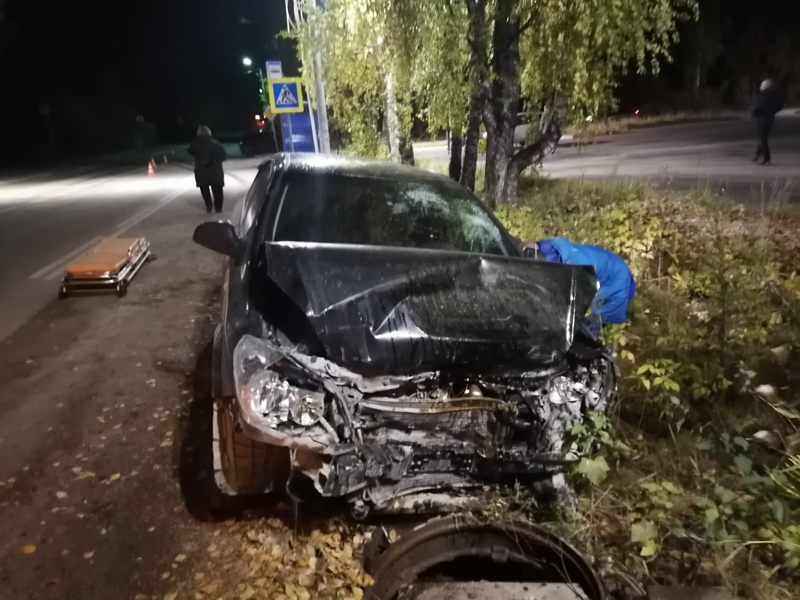 
В Сосногорске пьяный водитель устроил ДТП с иномаркой и ЛЭП