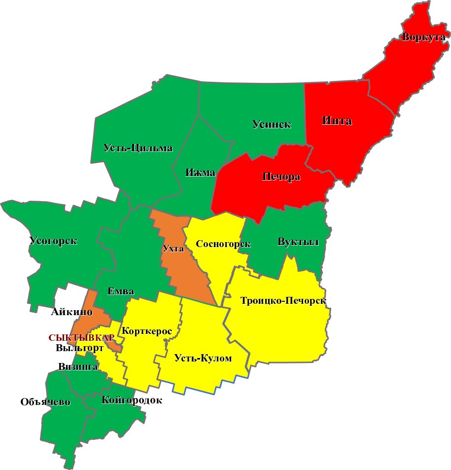 В какой экономический район входит коми. Республика Коми с картой. Карта Коми. Карта Республики Коми с районами. Карта Коми с районами.