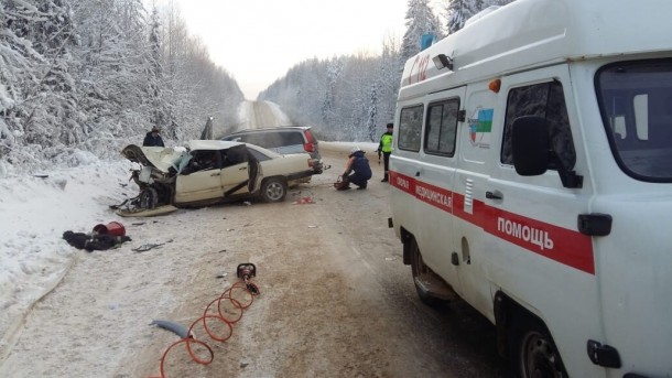 В Сыктывдинском районе после ДТП троих детей увезли в больницу