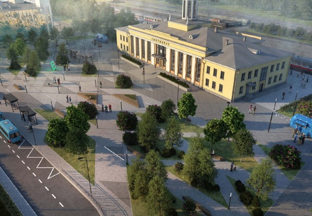 Как будет выглядеть площадь перед железнодорожным вокзалом в Сыктывкаре
