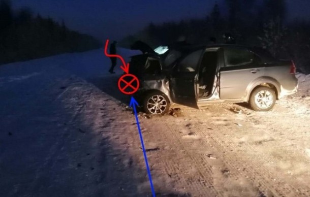 В Усть-Вымском районе при лобовом столкновении автомобилей пострадали пять человек