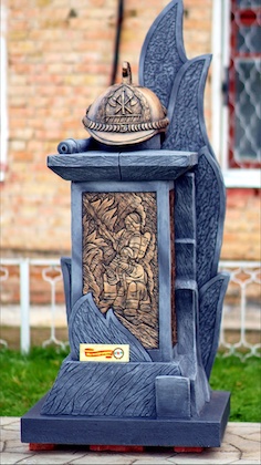 В поселке Водном установили 600-килограммовый арт-объект