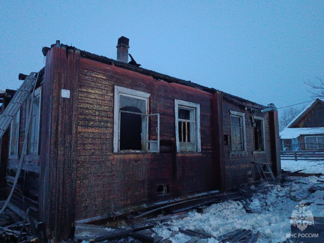 В Мордино нашли тело мужчины в обгоревшем доме