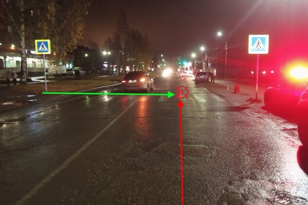 В Сыктывкаре скончался пешеход, попавший под колеса иномарки