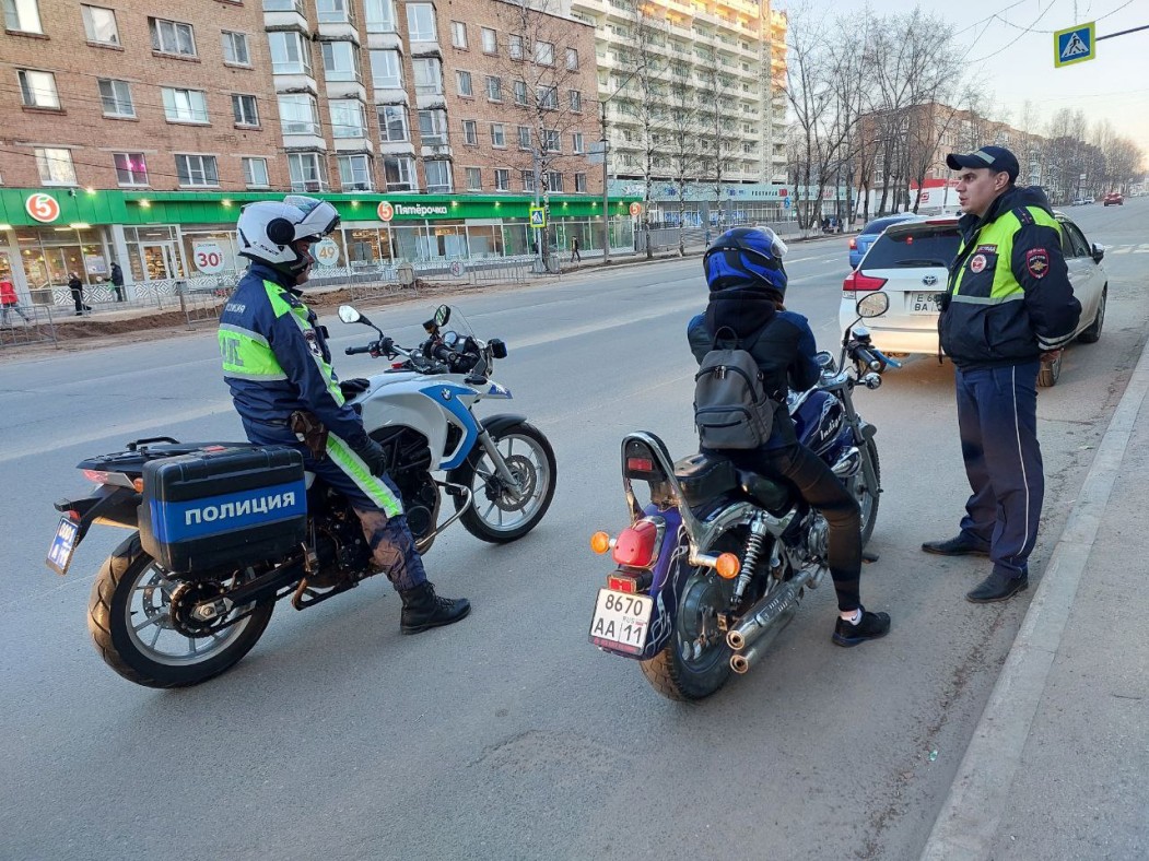 В Коми усилили контроль за мотоциклистами и самокатчиками