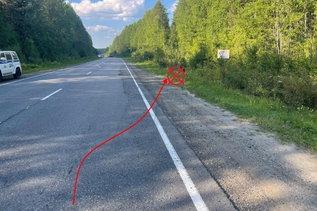 В Усть-Вымском районе Opel улетел в кювет