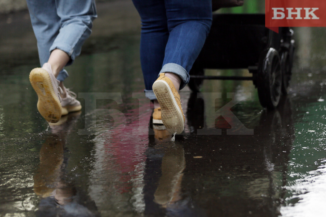 Синоптики предупредили о сильных дождях в трех районах Коми