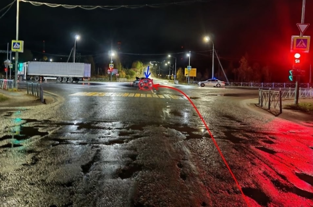 При столкновении большегруза с «Ладой» в Визинге пострадали четыре человека