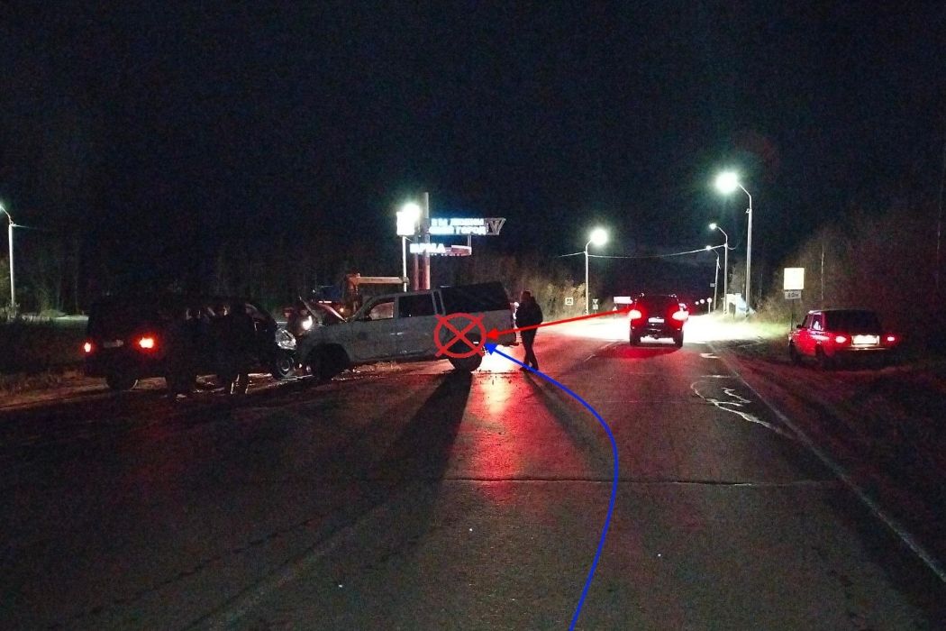 На подъезде к Усинску не поделили дорогу УАЗ и «Фольксваген»