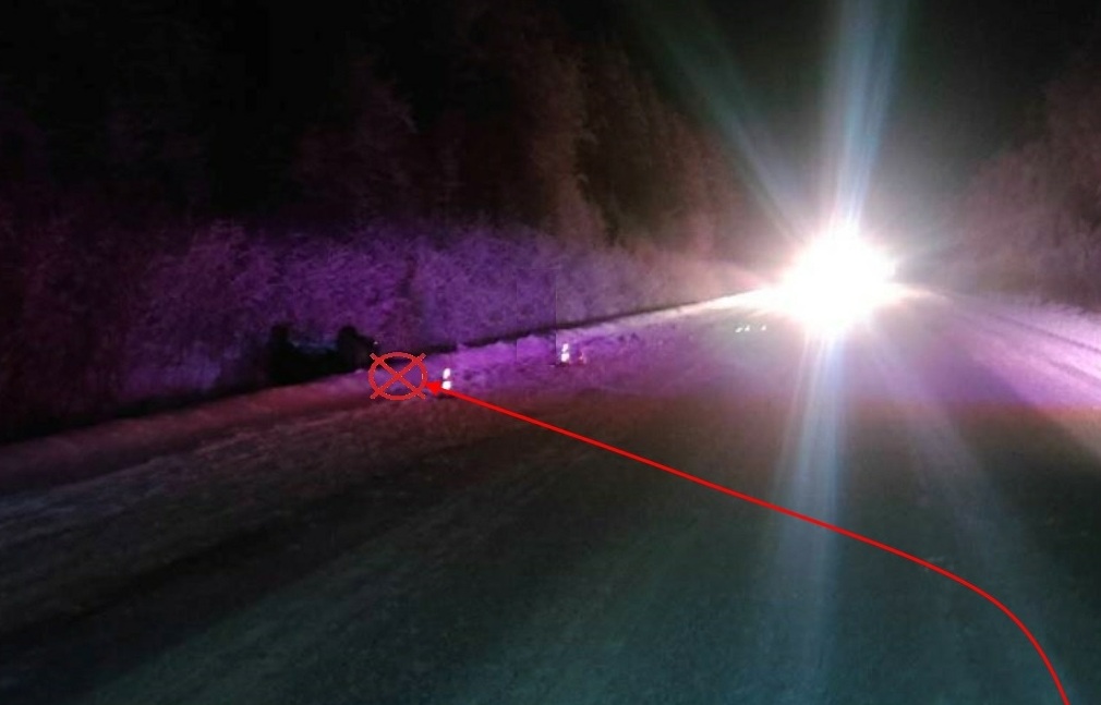 На «Вятке» два человека пострадали после съезда легковушки в кювет