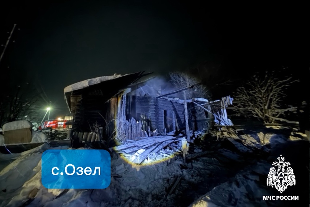 В сыктывдинском селе нашли тело мужчины в сгоревшем доме