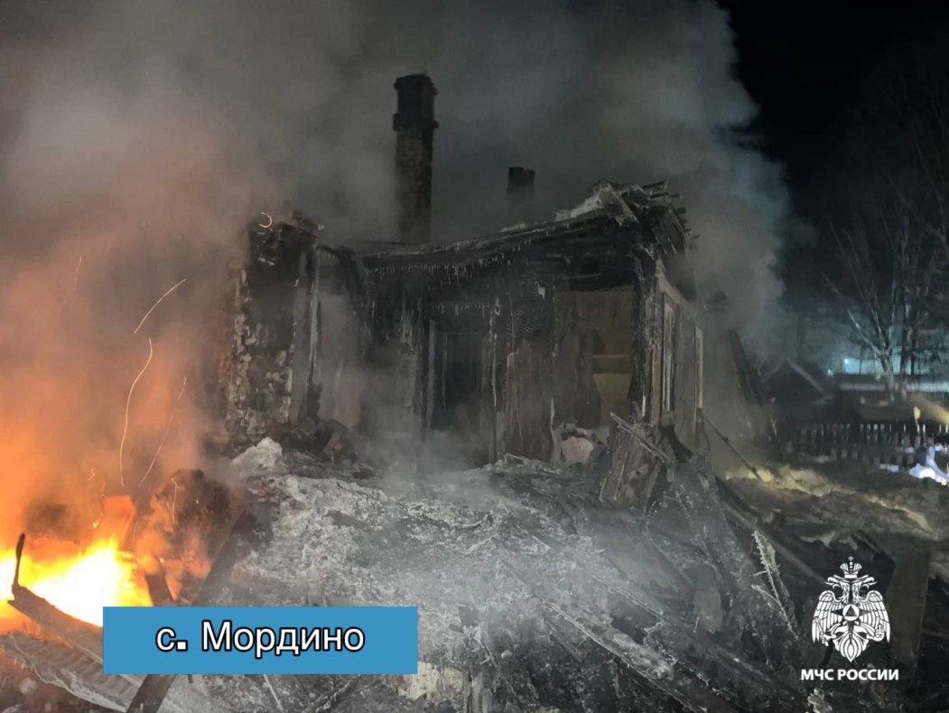 В корткеросском селе сгорел жилой дом