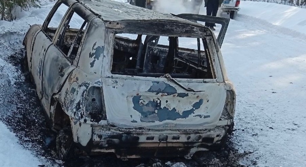 В Усть-Куломском районе в автомобиле сгорел мужчина