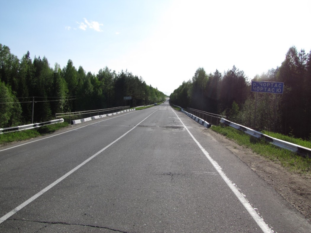 В Коми приступили к ремонту моста через реку Чортас