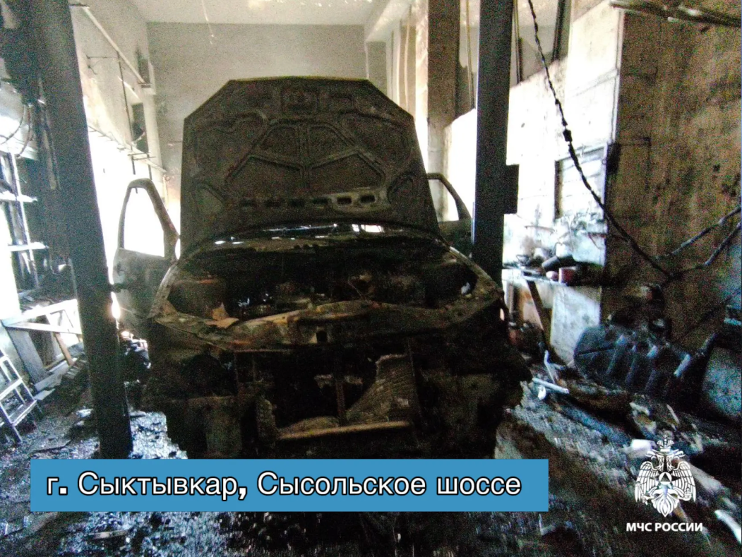 В Сыктывкаре и окрестностях сгорели автомастерская, гараж и две дачи