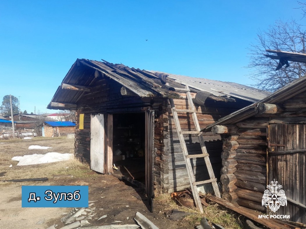 В Коми за сутки сгорели два гаража и автомобиль