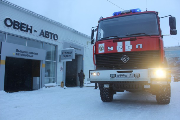 Пожар в автосалоне «Овен-авто» - подробности