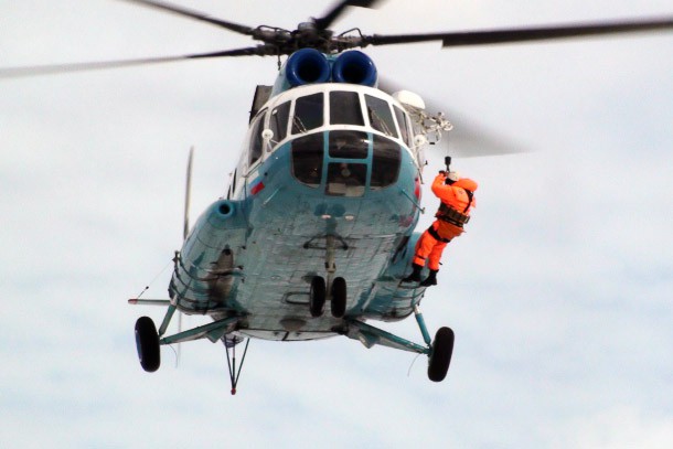 Авиация, спасатели и взрывники Коми отработали взаимодействие по борьбе с ледяными заторами