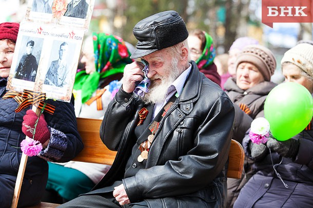 В праздничном шествии в Усть-Цильме смог принять участие лишь один участник Великой Отечественной войны