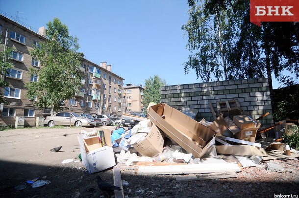 В Сыктывкаре управляющая компания оштрафована за антисанитарию на контейнерной площадке