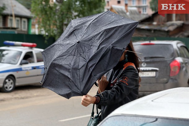 Ураган повредил десяток деревьев и два автомобиля в Сыктывкаре, а в Объячево сорвал кровлю с музея