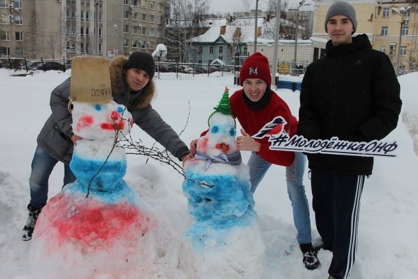В Сыктывкаре провели «Баттл снеговиков»