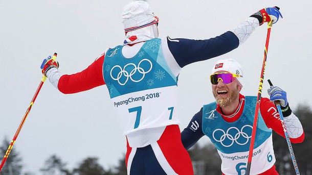 Норвежцы взяли все медали Олимпиады в скиатлоне