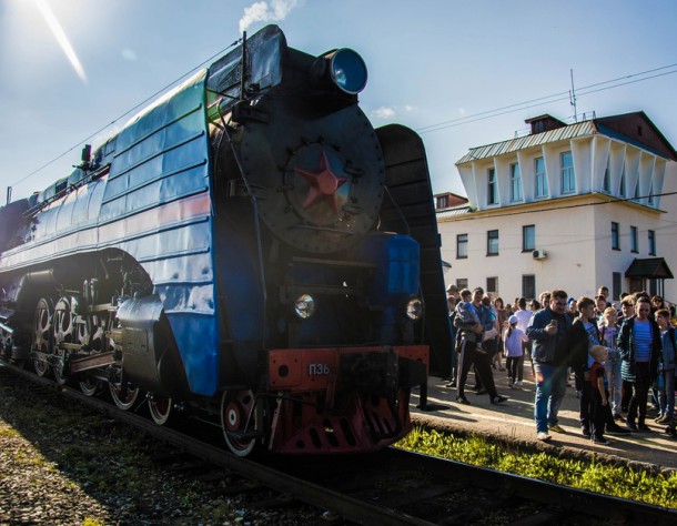 В Ухте встретили ретро-поезд