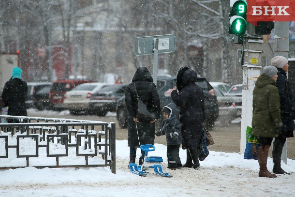 В Коми продолжатся снегопады и метели