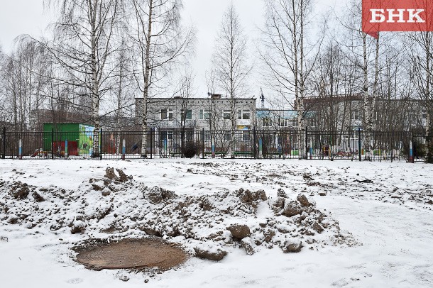 Тротуары возле детского сада в сыктывкарской Орбите отремонтируют в следующем году