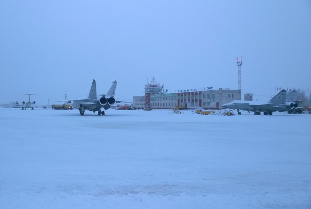 Четыре МиГа-31 покинули аэродром Усинска