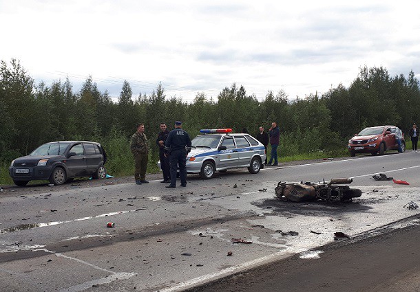 В связи с гибелью мотоциклиста под Усинском возбуждено уголовное дело